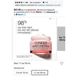 CLINIQUE Moisture Surge NEW
